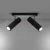 Nowoczesna lampa sufitowa kierunkowa spot listwa Direzione 2 czarna SL.0500 SOLLUX 1 perfektmarket.webp