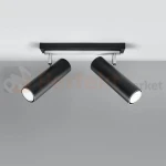 Nowoczesna lampa sufitowa kierunkowa spot listwa Direzione 2 czarna SL.0500 SOLLUX perfektmarket.webp