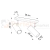 Nowoczesna lampa sufitowa kierunkowa spot listwa Direzione 2 wymiary SOLLUX perfektmarket.webp