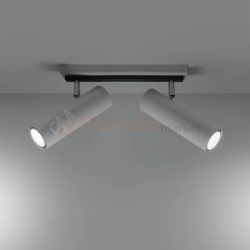Nowoczesna lampa sufitowa kierunkowa spot listwa Direzione 2 biała SL.0469 Sollux 1 perfektmarket.webp