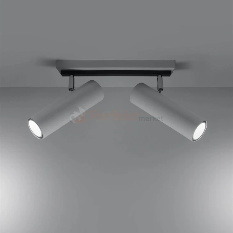 Nowoczesna lampa sufitowa kierunkowa spot listwa Direzione 2 biała SL.0469 Sollux 1 perfektmarket.webp