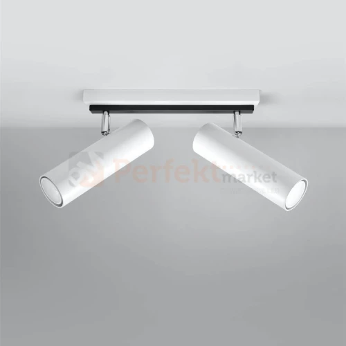 Nowoczesna lampa sufitowa kierunkowa spot listwa Direzione 2 biała SL.0469 Sollux perfektmarket.webp