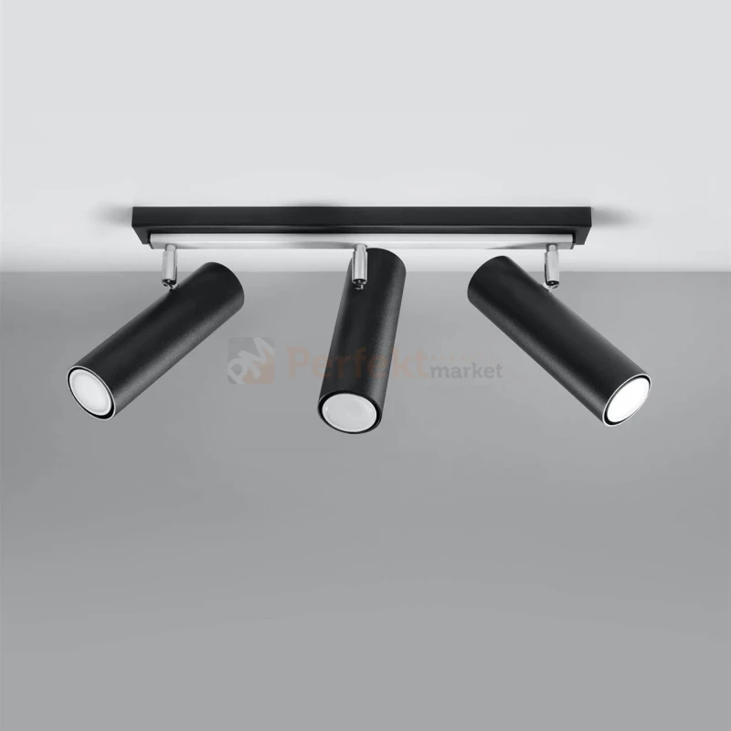 Nowoczesna lampa sufitowa kierunkowa spot listwa Direzione 3 montaż Sollux perfektmarket.webp