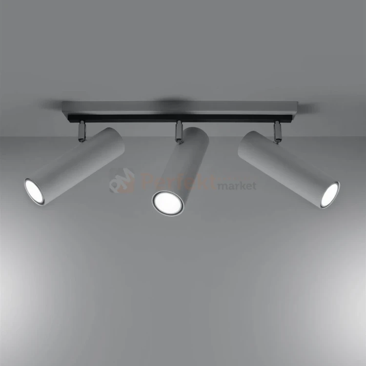 Nowoczesna lampa sufitowa kierunkowa spot listwa Direzione 3 biała SL.0497 Sollux 1 perfektmarket.webp