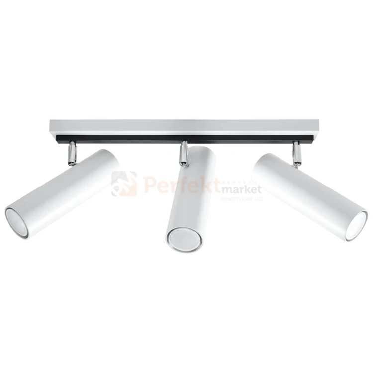 Nowoczesna lampa sufitowa kierunkowa spot listwa Direzione 3 biała SL.0497 Sollux 2 perfektmarket.webp