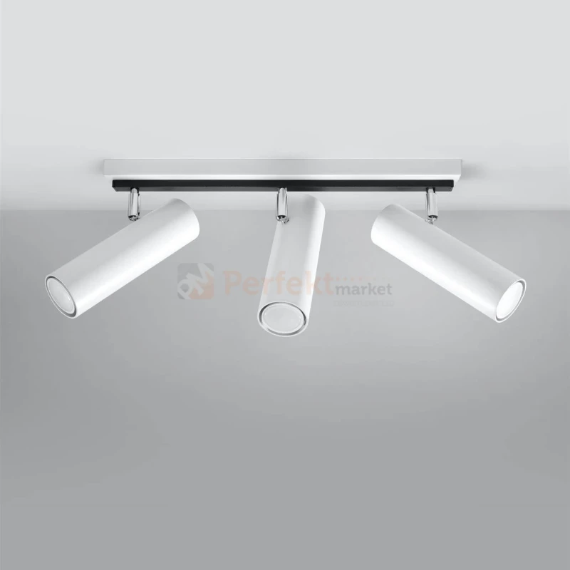 Nowoczesna lampa ścienno sufitowa kinkiet Direzione biały wizualizacja Sollux Lighting perfektmarket.webp