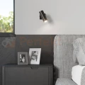 Nowoczesna lampa ścienno sufitowa kinkiet Direzione czarny aranacja Sollux Lighting perfektmarket.webp