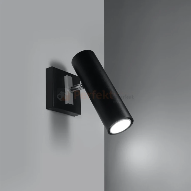 Nowoczesna lampa ścienno sufitowa kinkiet Direzione czarny SL.0499 1 perfektmarket.webp