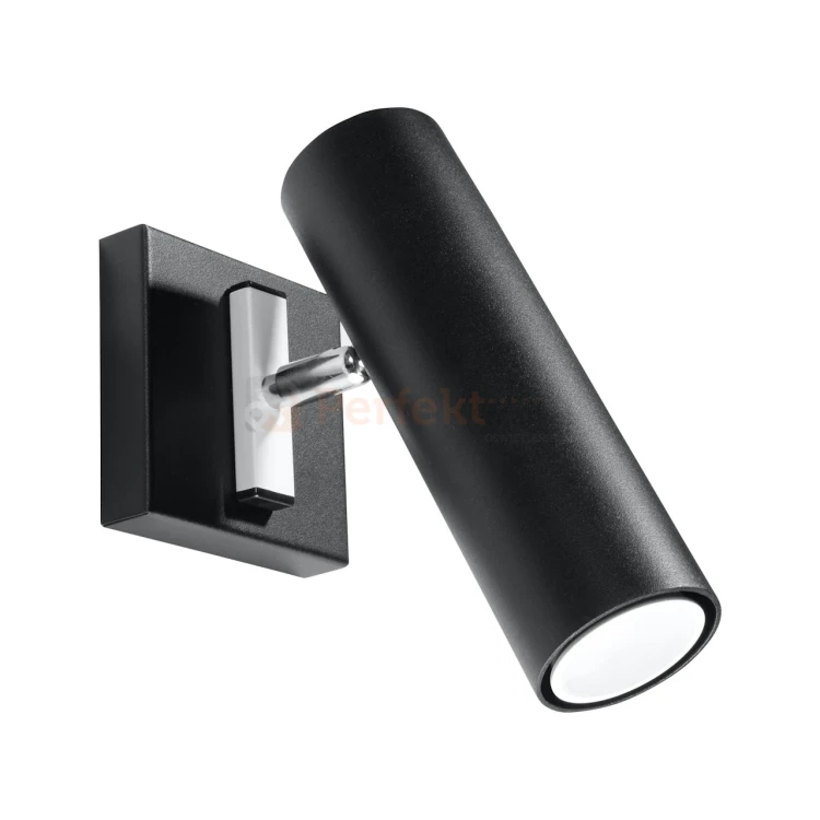 Nowoczesna lampa ścienno sufitowa kinkiet Direzione czarny SL.0499 2 perfektmarket.webp