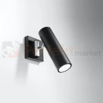 Nowoczesna lampa ścienno sufitowa kinkiet Direzione czarny SL.0499 perfektmarket.webp