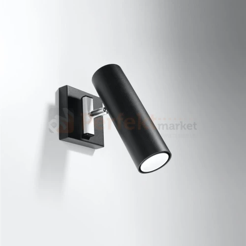 Nowoczesna lampa ścienno sufitowa kinkiet Direzione czarny SL.0499 perfektmarket.webp