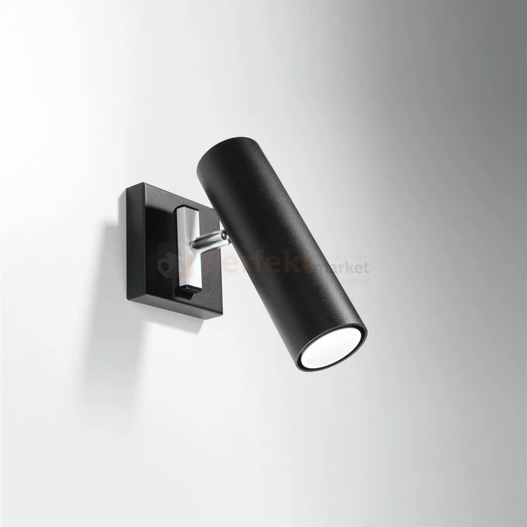 Nowoczesna lampa ścienno sufitowa kinkiet Direzione czarny SL.0499 perfektmarket.webp