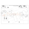 Nowoczesna lampa ścienno sufitowa kinkiet Direzione montaż Sollux Lighting perfektmarket.webp