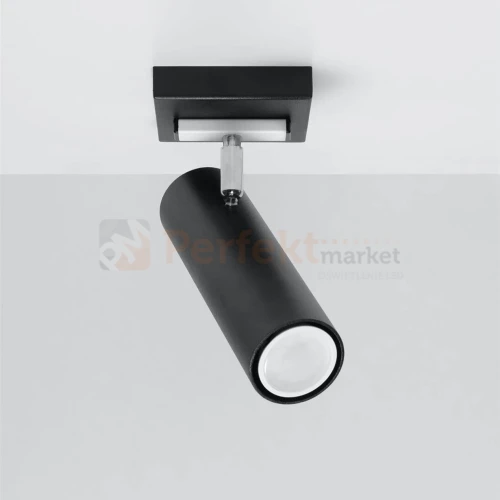 Nowoczesna lampa sufitowa spot kierunkowa Direzione czarny SL.0499 Sollux perfektmarket.webp