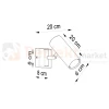 Nowoczesna lampa ścienno sufitowa kinkiet Direzione wymiary Sollux Lighting perfektmarket.webp