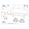 Plafon betonowy downlight QUATRO 2 SL.0884 Sollux montaż perfektmarket olsztyn.webp