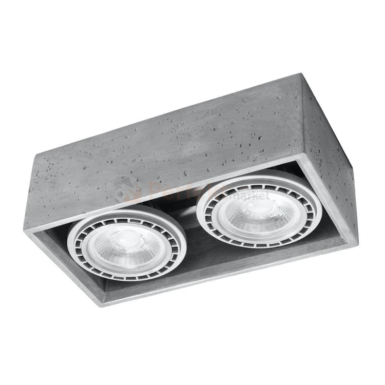 Plafon betonowy downlight QUATRO 2 SL.0884 Sollux perfektmarket olsztyn 2.webp