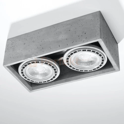 Plafon betonowy downlight QUATRO 2 SL.0884 Sollux perfektmarket olsztyn.webp