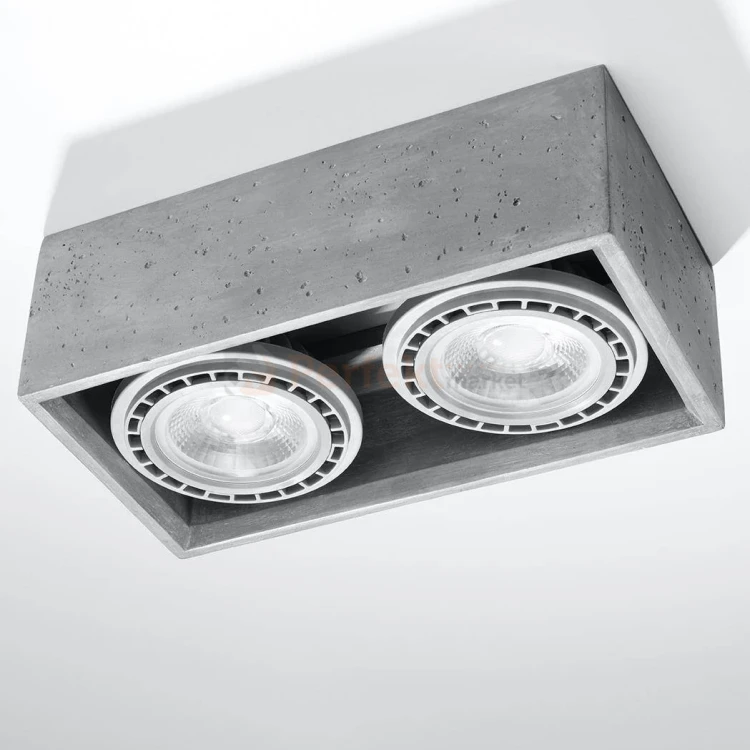 Plafon betonowy downlight QUATRO 2 SL.0884 Sollux perfektmarket olsztyn.webp