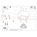 Plafon betonowy downlight QUATRO 1 SL.0883 Sollux montaż perfektmarket.webp