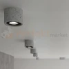 Plafon betonowy downlight BASIC 1  SL.0881 Sollux aranżacja Perfekt Market.webp