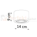 Plafon betonowy downlight BASIC 1  SL.0881 Sollux wymiar Perfekt Market.webp