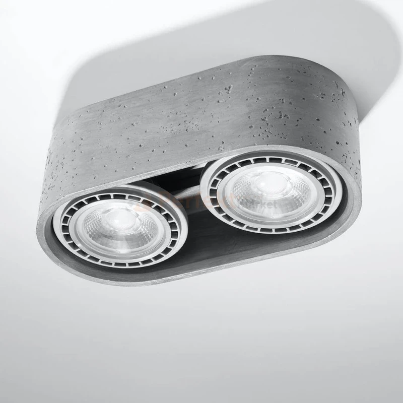 Plafon betonowy downlight BASIC 2  SL.0882 Sollux montaż perfektmarket.webp