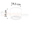 Plafon ceramiczny downlight ES111 KALU SL.0841 Sollux wymiary perfektmarket.webp
