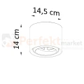 Plafon ceramiczny downlight ES111 KALU SL.0841 Sollux wymiary perfektmarket.webp