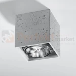 Plafon VALDE 140 betonowy downlight SL.0646 Sollux perfektmarket.webp