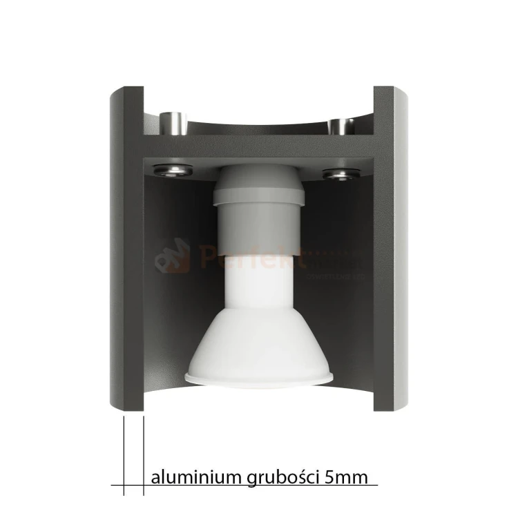 Oprawa sufitowa tuba pojedyncza TIUBE AR111 ES111 szara SL.0696 materiał Sollux perfektmarket.webp