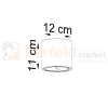 Oprawa sufitowa tuba pojedyncza TIUBE AR111 ES111 szara SL.0696 wymiar Sollux perfektmarket.webp