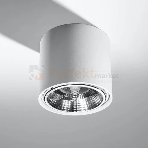 Oprawa sufitowa tuba pojedyncza TIUBE AR111 ES111 biała SL.0695 Sollux perfektmarket.webp