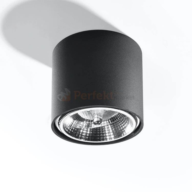 Oprawa sufitowa tuba pojedyncza TIUBE AR111 ES111 czarna SL.0697 Sollux perfektmarket.webp