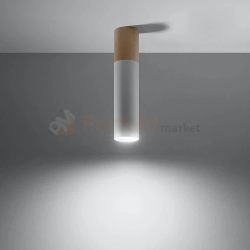Oprawa sufitowa plafon downlight tuba PABLO biała SL.0631 Sollux 1 perfektmarket.webp