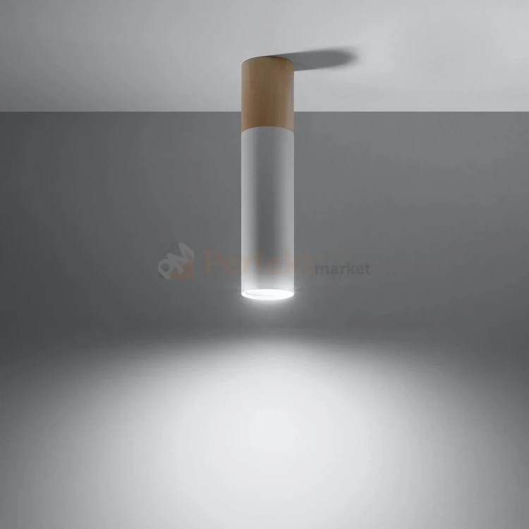 Oprawa sufitowa plafon downlight tuba PABLO biała SL.0631 Sollux 1 perfektmarket.webp