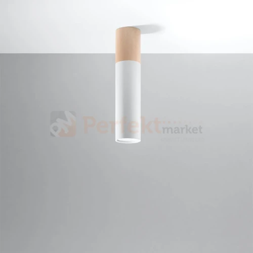 Oprawa sufitowa plafon downlight tuba PABLO biała SL.0631 Sollux perfektmarket.webp