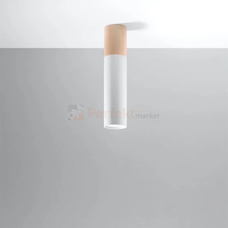 Oprawa sufitowa plafon downlight tuba PABLO biała SL.0631 Sollux perfektmarket.webp