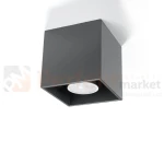 Plafon downlight QUAD 1 antracyt oprawa sufitowa SL.0567 Sollux.webp