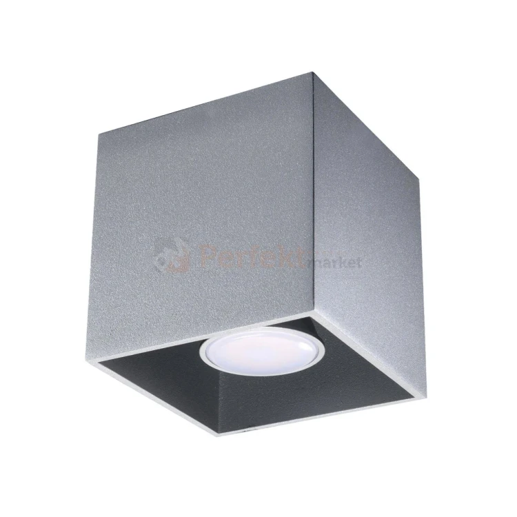 Plafon downlight QUAD 1 szara oprawa sufitowa SL.0024 Sollux 2 perfektmarket.webp
