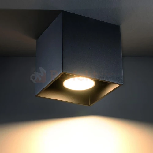 Plafon QUAD 1 downlight czarny oprawa sufitowa SL.0022 Sollux 1 perfektmarket.webp