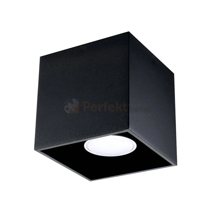 Plafon QUAD 1 downlight czarny oprawa sufitowa SL.0022 Sollux 2 perfektmarket.webp