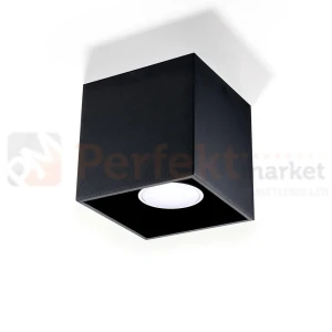 Plafon QUAD 1 downlight czarny oprawa sufitowa SL.0022 Sollux