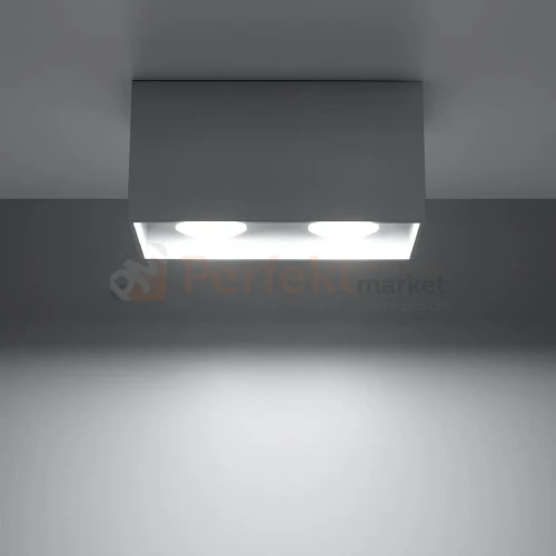 Plafon QUAD MAXI szary spot podwójny GU10 SL.0382 Sollux 1 perfektmarket.webp