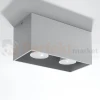Plafon QUAD MAXI szary spot podwójny GU10 SL.0382 Sollux perfektmarket.webp