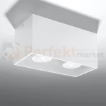 Plafon QUAD MAXI biały spot podwójny GU10 SL.0380 Sollux perfektmarket.webp
