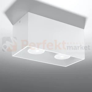 Plafon QUAD MAXI biały spot podwójny GU10 SL.0380 Sollux