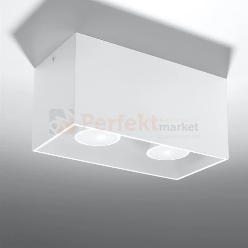 Plafon QUAD MAXI biały spot podwójny GU10 SL.0380 Sollux perfektmarket.webp