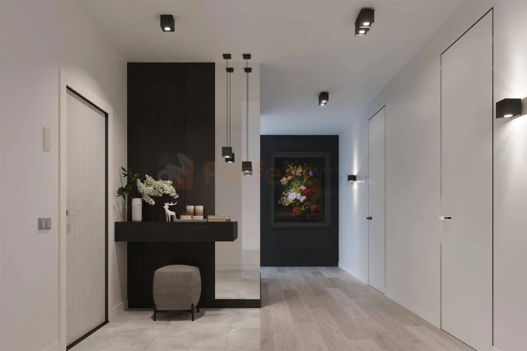 Plafon QUAD 1 downlight czarny oprawa sufitowa SL.0022 Sollux aranżacja perfektmarket.webp