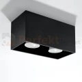 Plafon QUAD MAXI czarny spot podwójny GU10 SL.0381 Sollux perfektmarket.webp